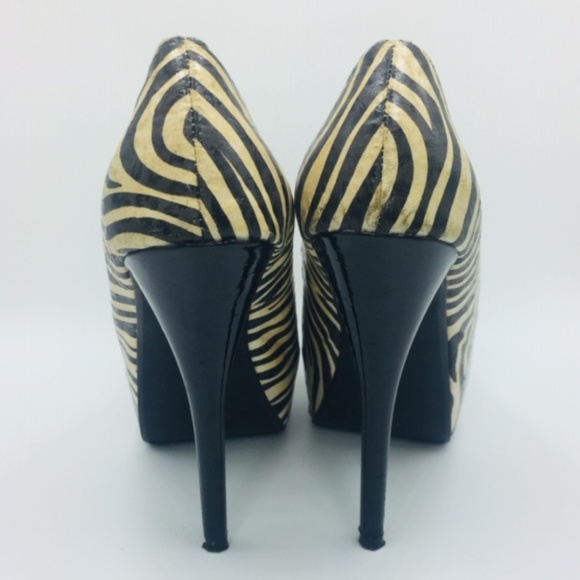 ZEBRA Peep Toe Platform Pump - Picture 4 of 4